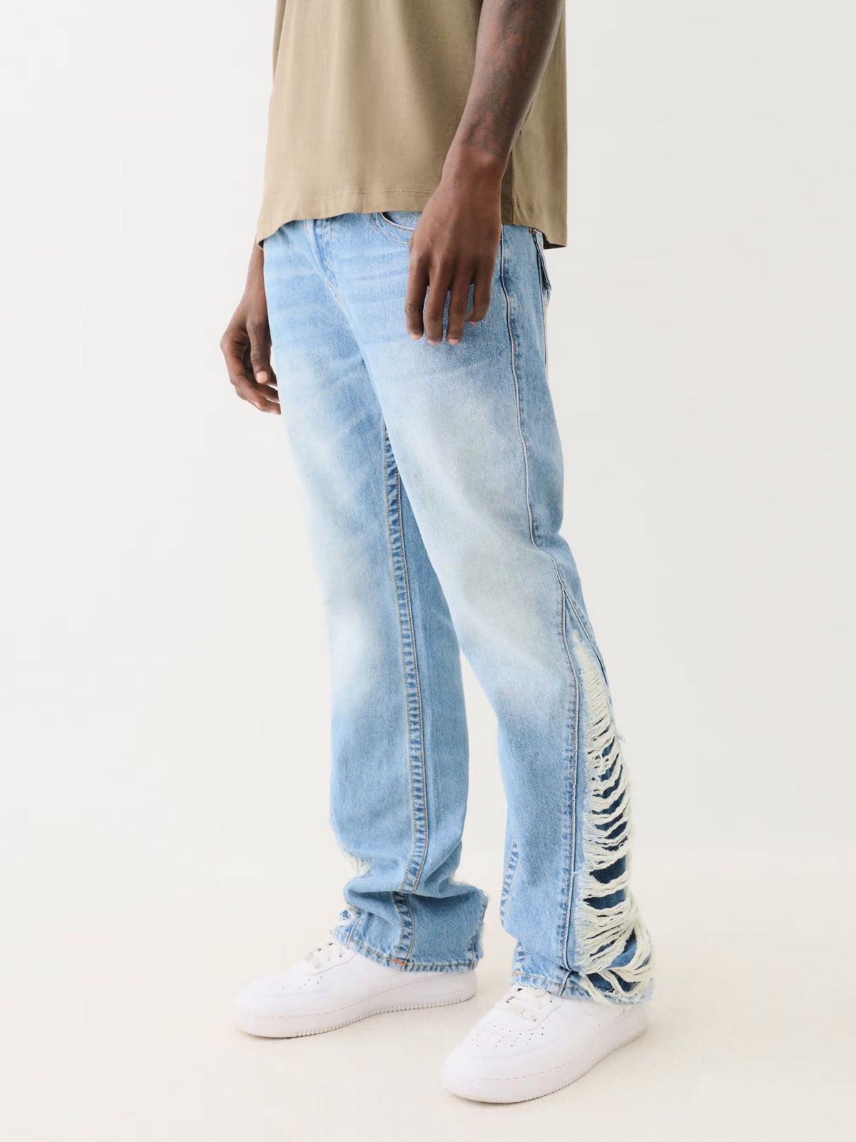 split hem jeans men