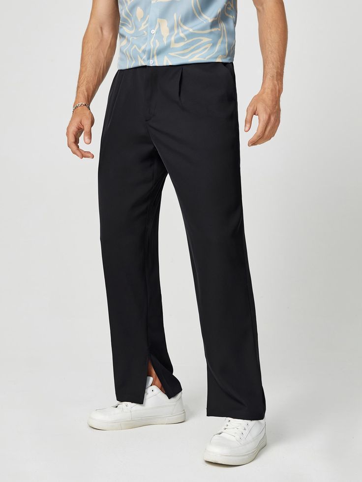 split hem pants men