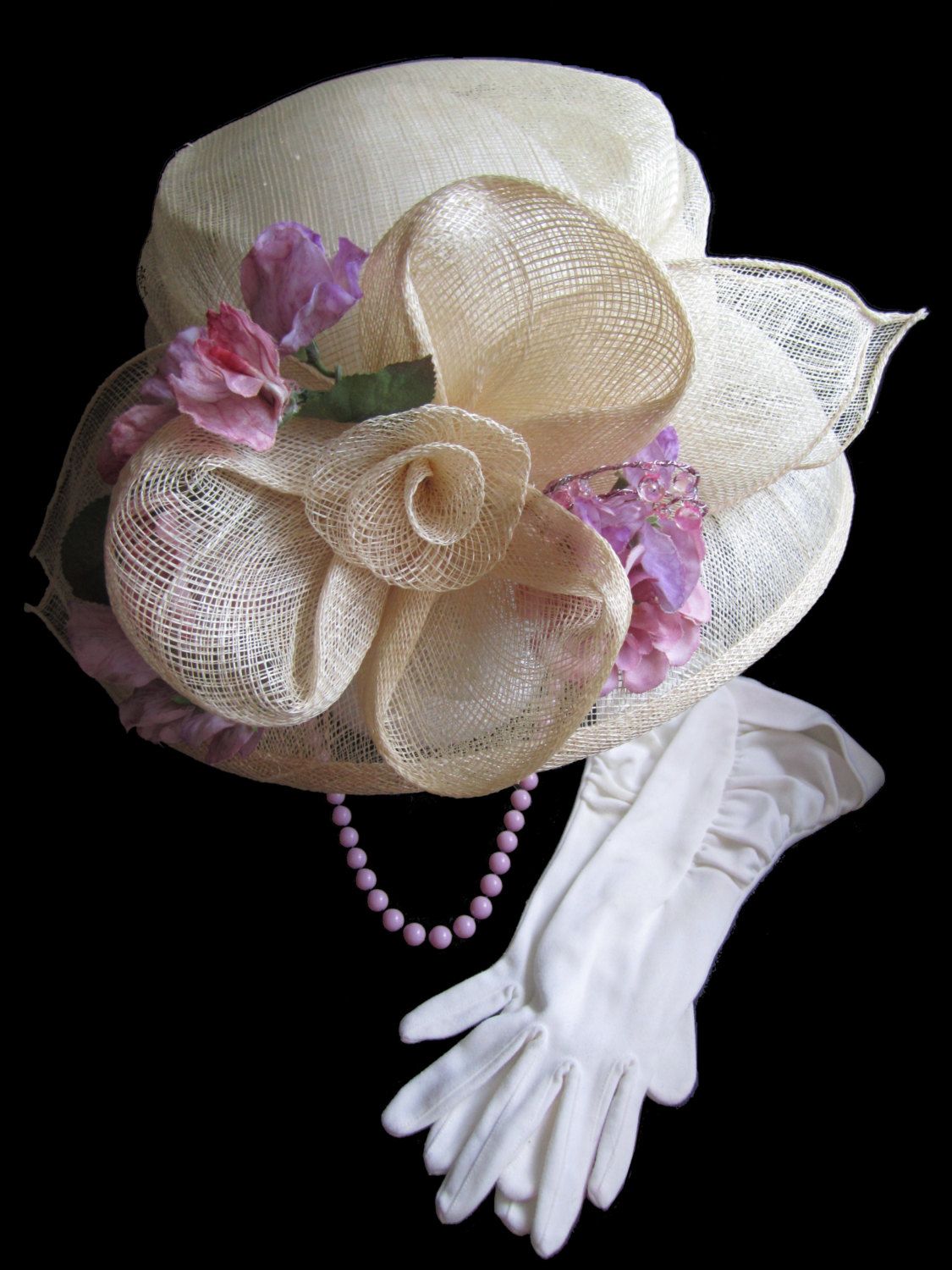 tea party hats and gloves